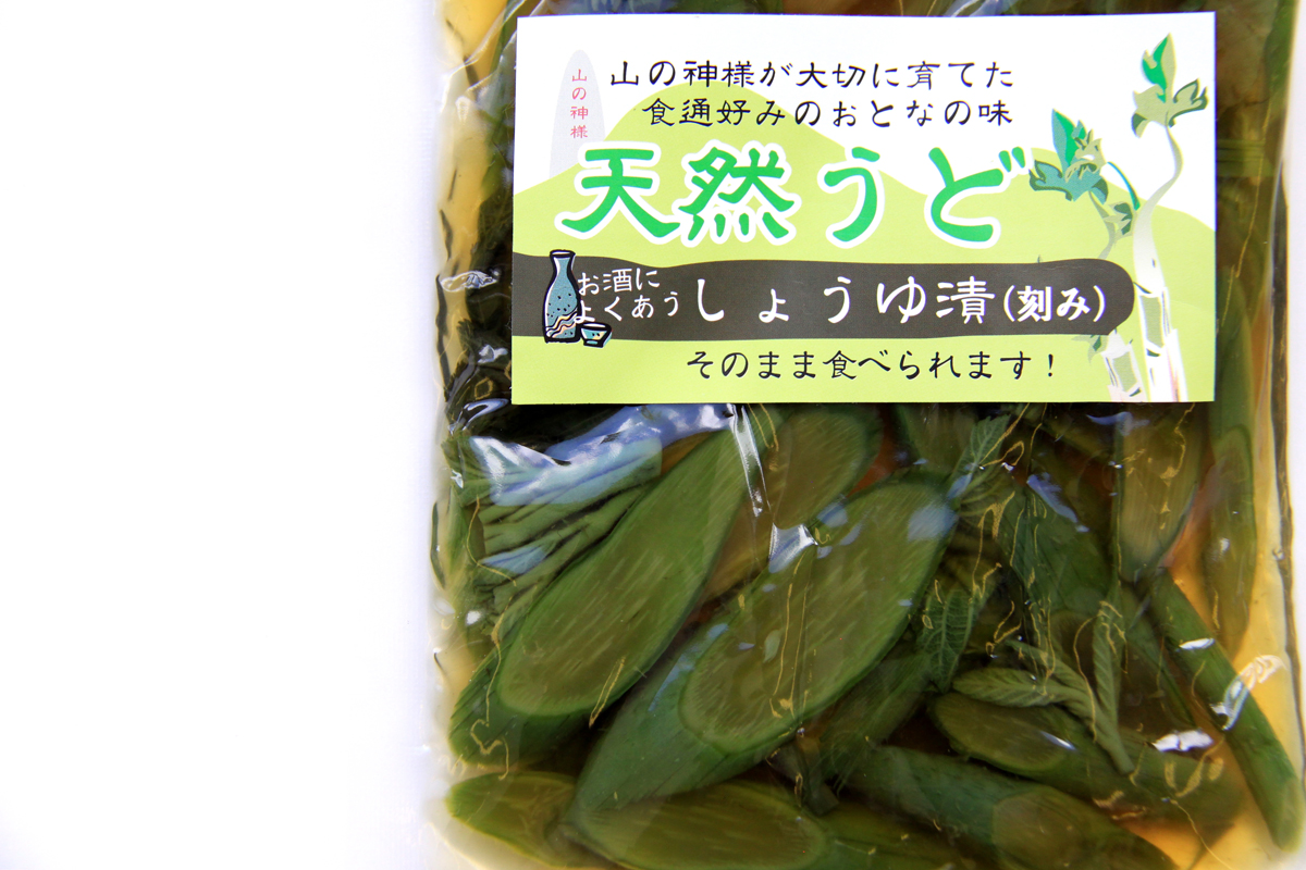 天然うどしょうゆ漬(刻み)|新股河原角加工所 ネコポス送料無料