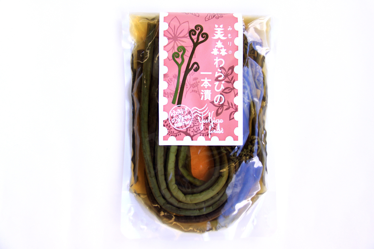 わらびの一本漬け(100g)|美森ファーム